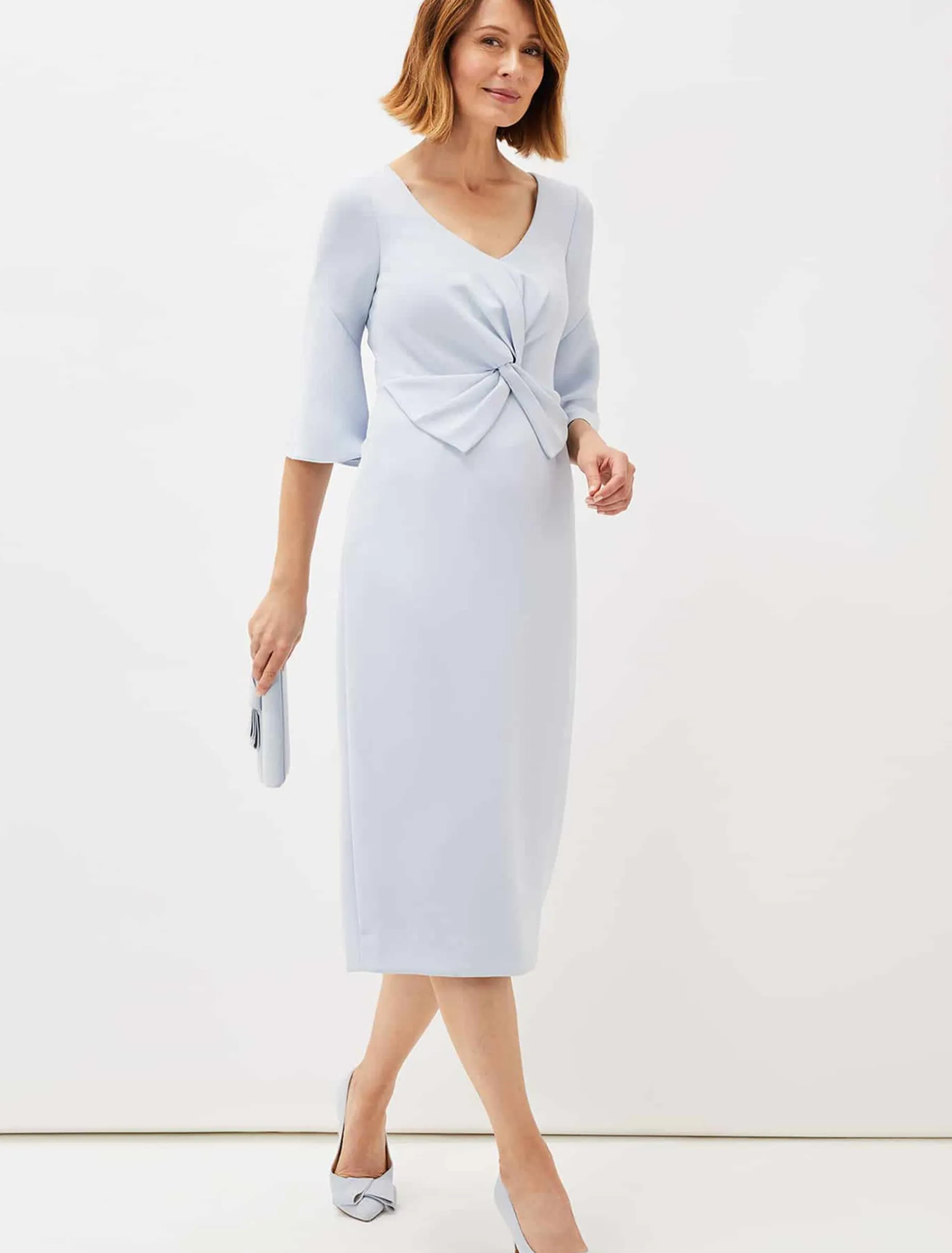 Layla Bow Detail Fitted Dress