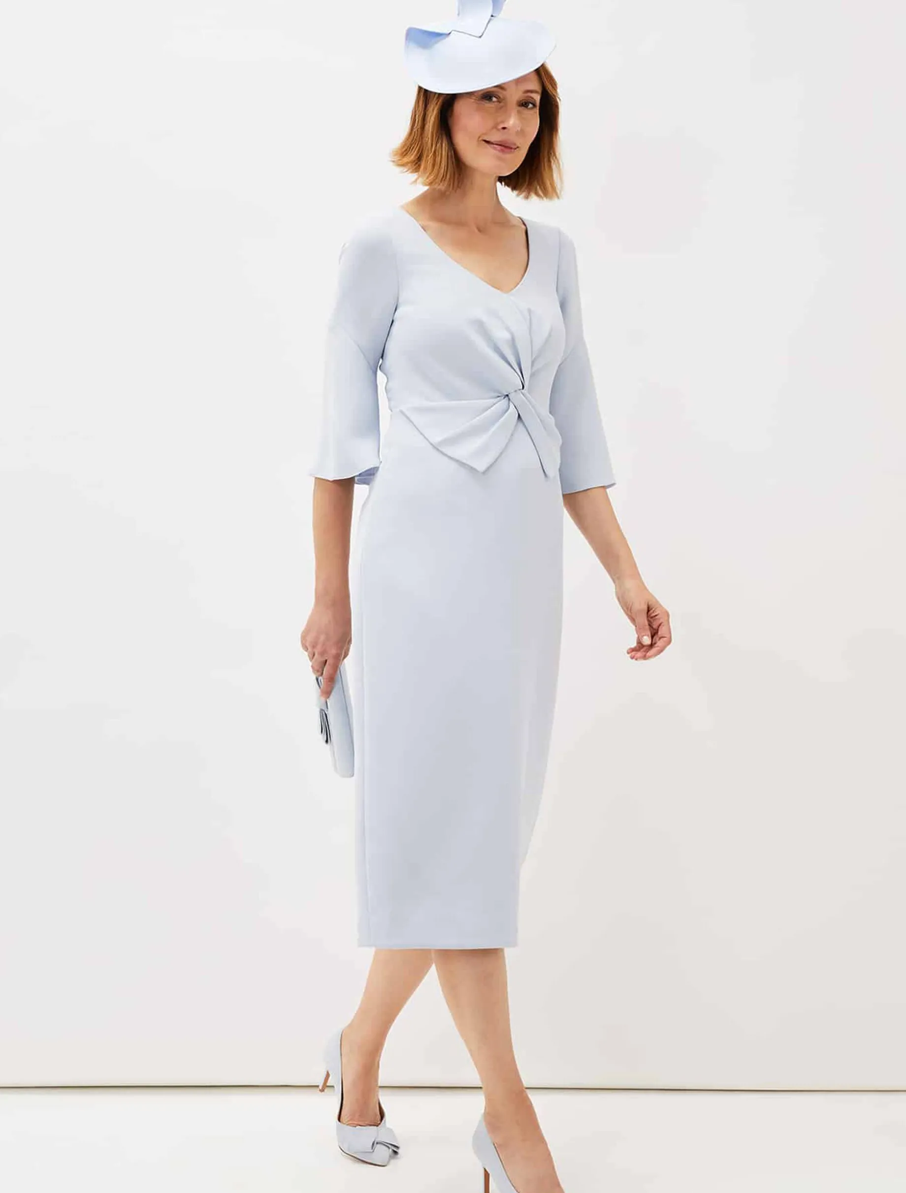 Layla Bow Detail Fitted Dress