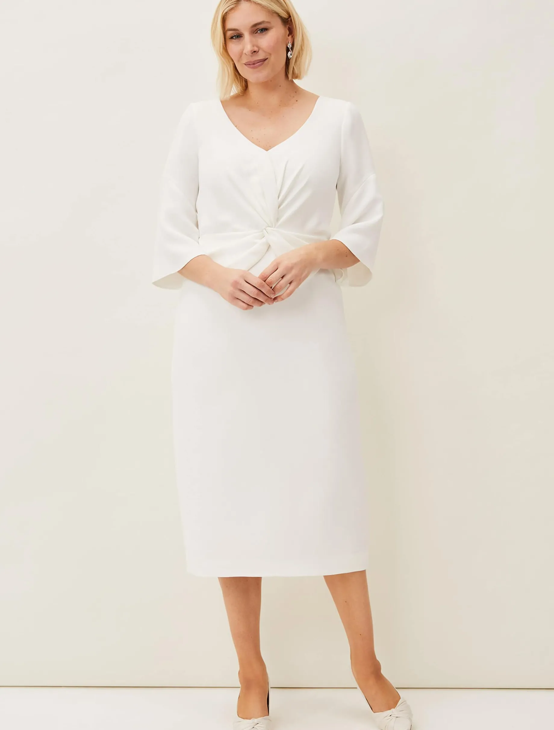 Layla Bow Midi Dress