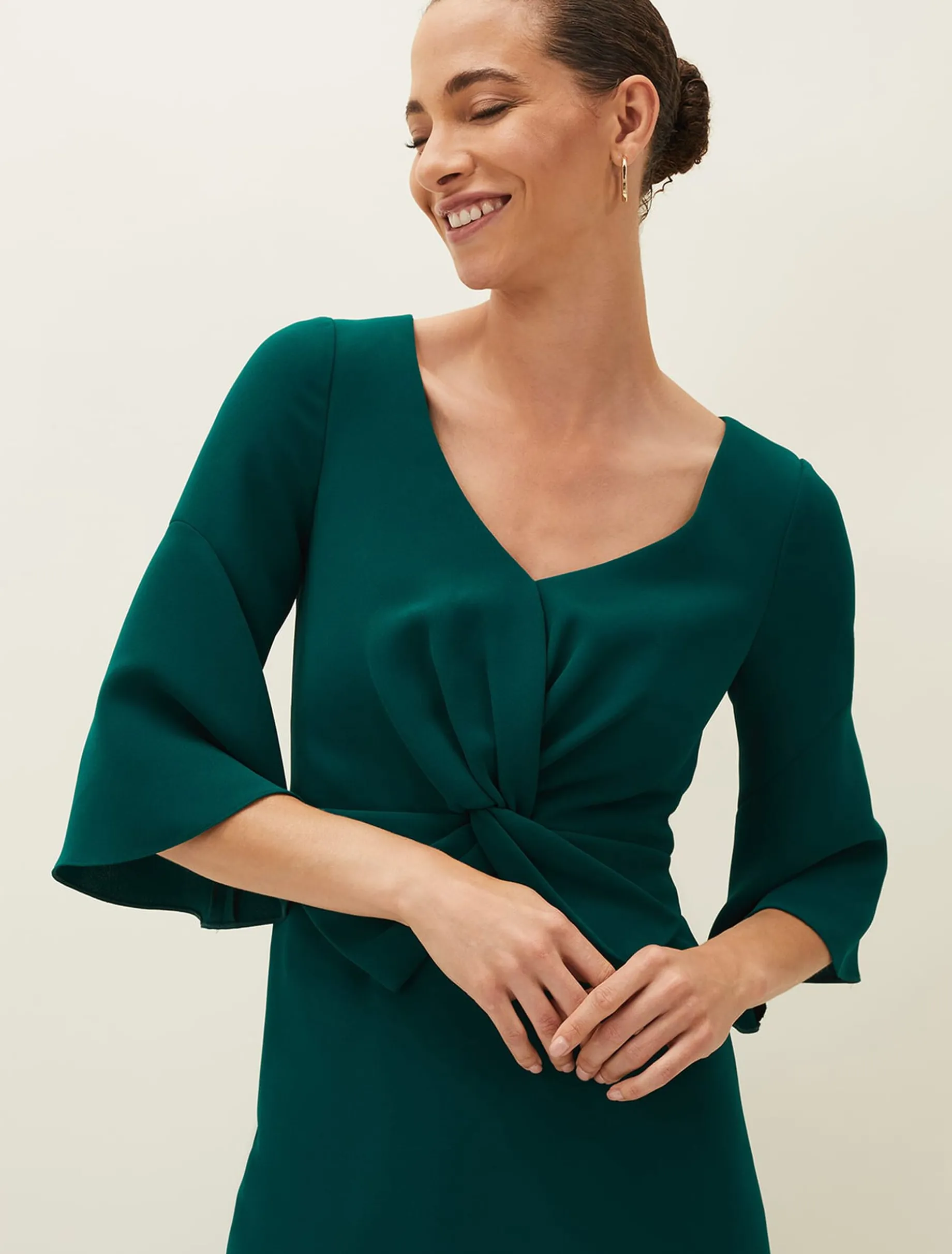 Layla Bow Midi Dress