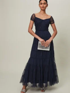 Layla Tulle Tiered Maxi Dress