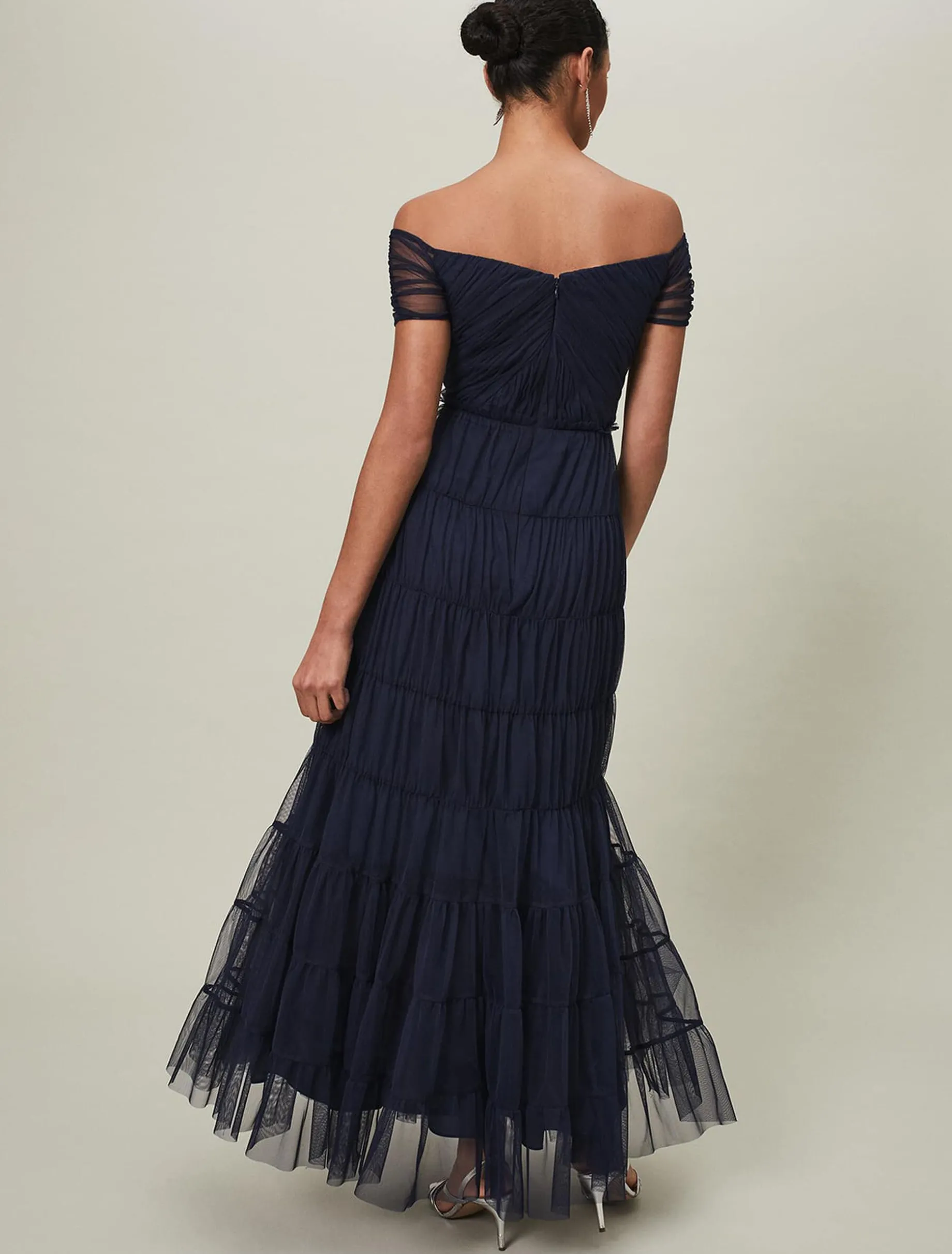 Layla Tulle Tiered Maxi Dress