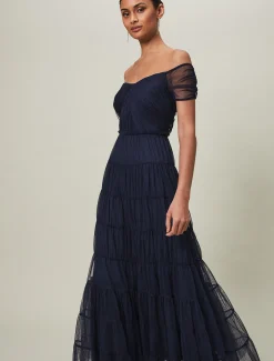 Layla Tulle Tiered Maxi Dress