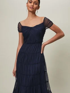 Layla Tulle Tiered Maxi Dress