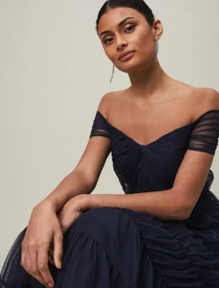 Layla Tulle Tiered Maxi Dress
