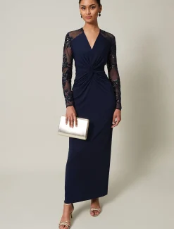Layton Sequin Jersey Maxi Dress
