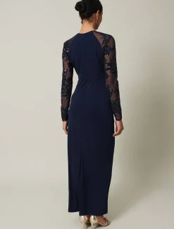 Layton Sequin Jersey Maxi Dress