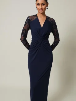 Layton Sequin Jersey Maxi Dress