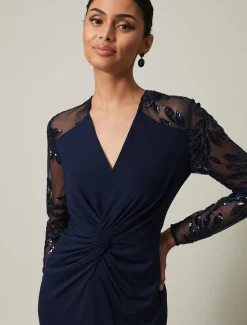 Layton Sequin Jersey Maxi Dress