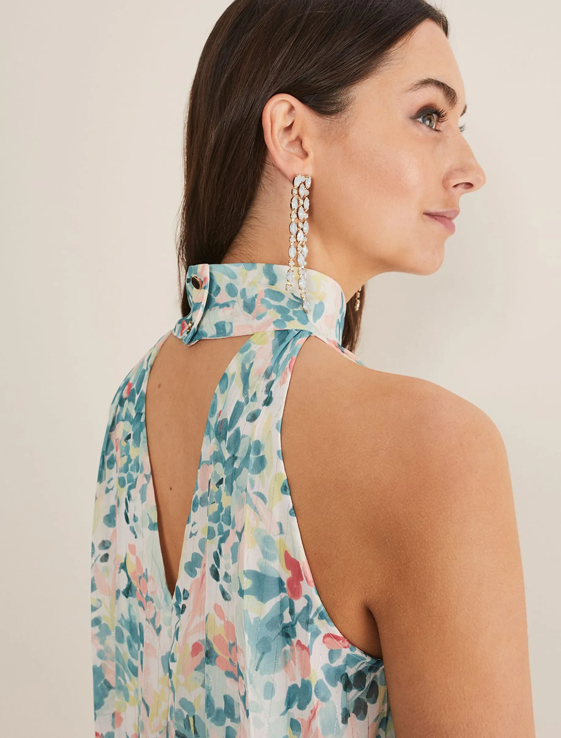 Lea Floral Pleat Blouse