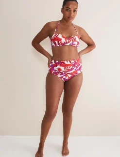 Leaf Print Bikini Bottoms