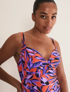 Leaf Print Swimsuit
