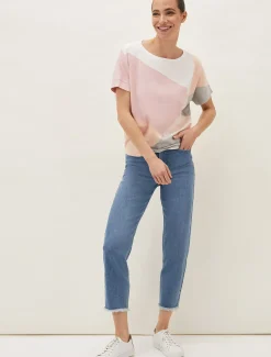 Leana Colourblock Fine Knit Jumper