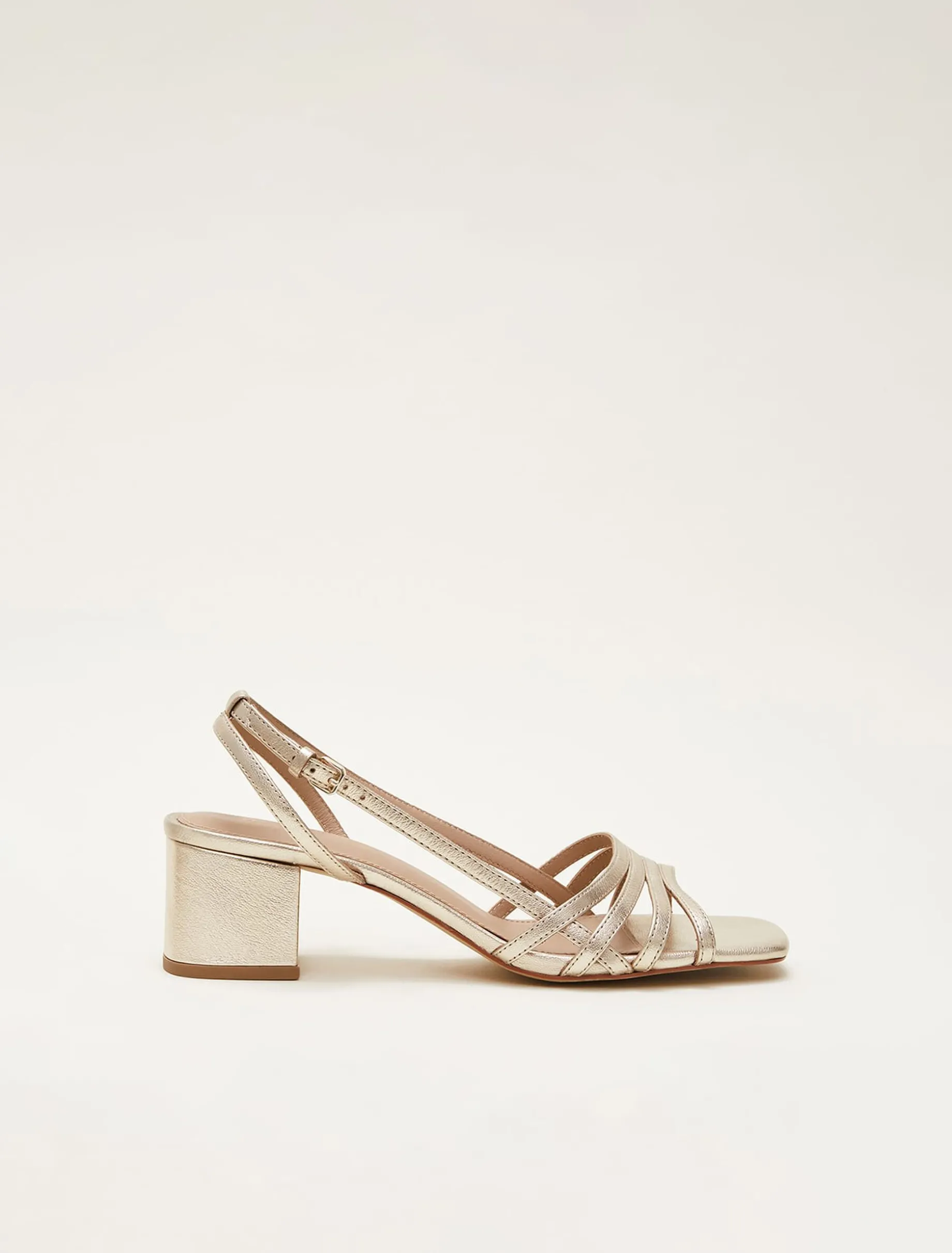 Leather Block Heels