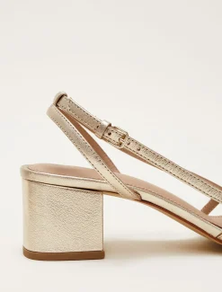 Leather Block Heels