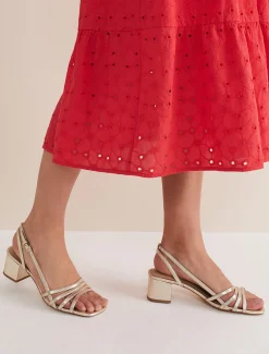 Leather Block Heels