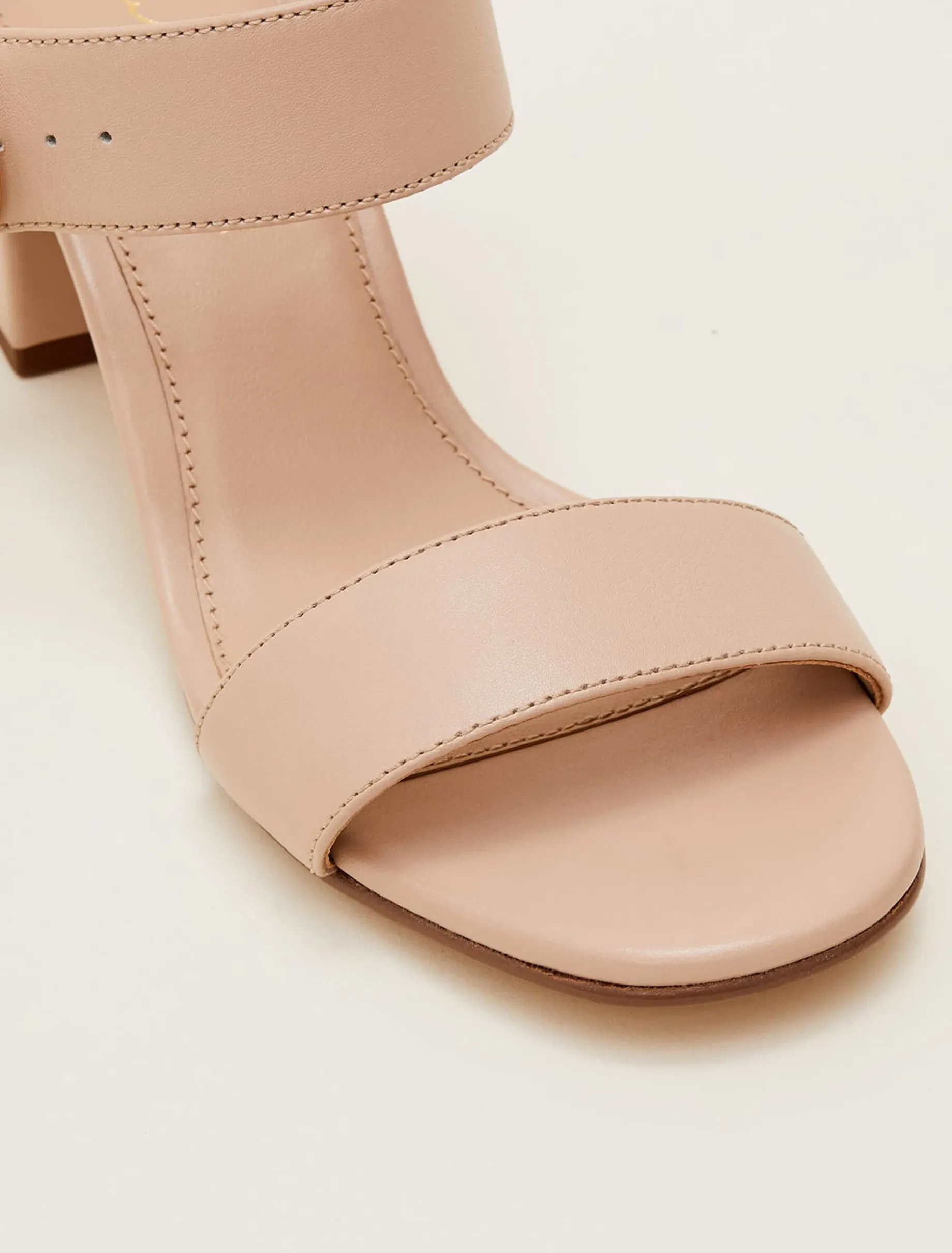 Leather Buckle Sandals