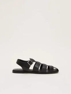 Leather Chunky Strap Sandal