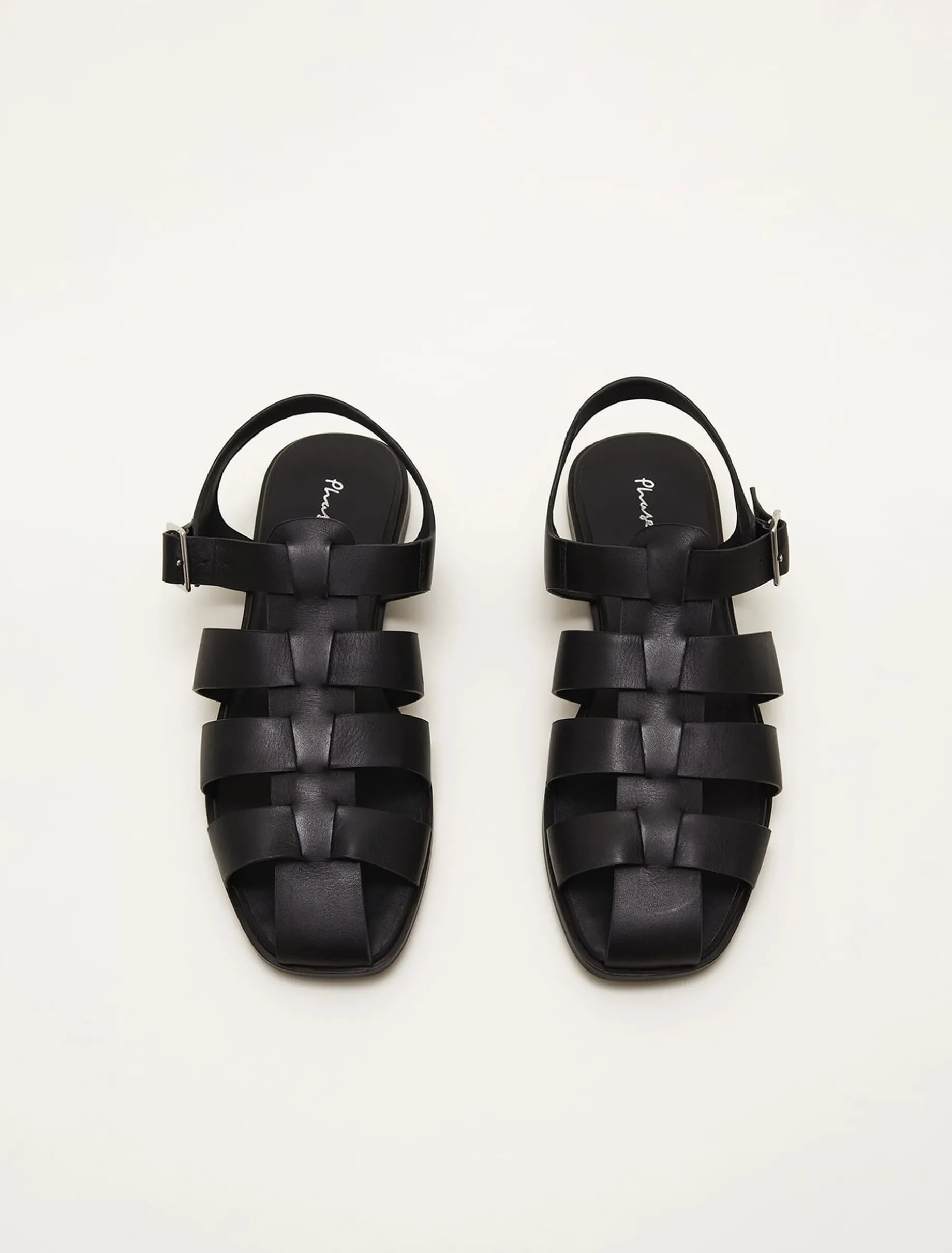Leather Chunky Strap Sandal