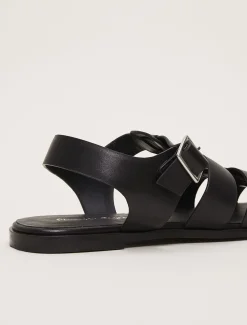 Leather Chunky Strap Sandal
