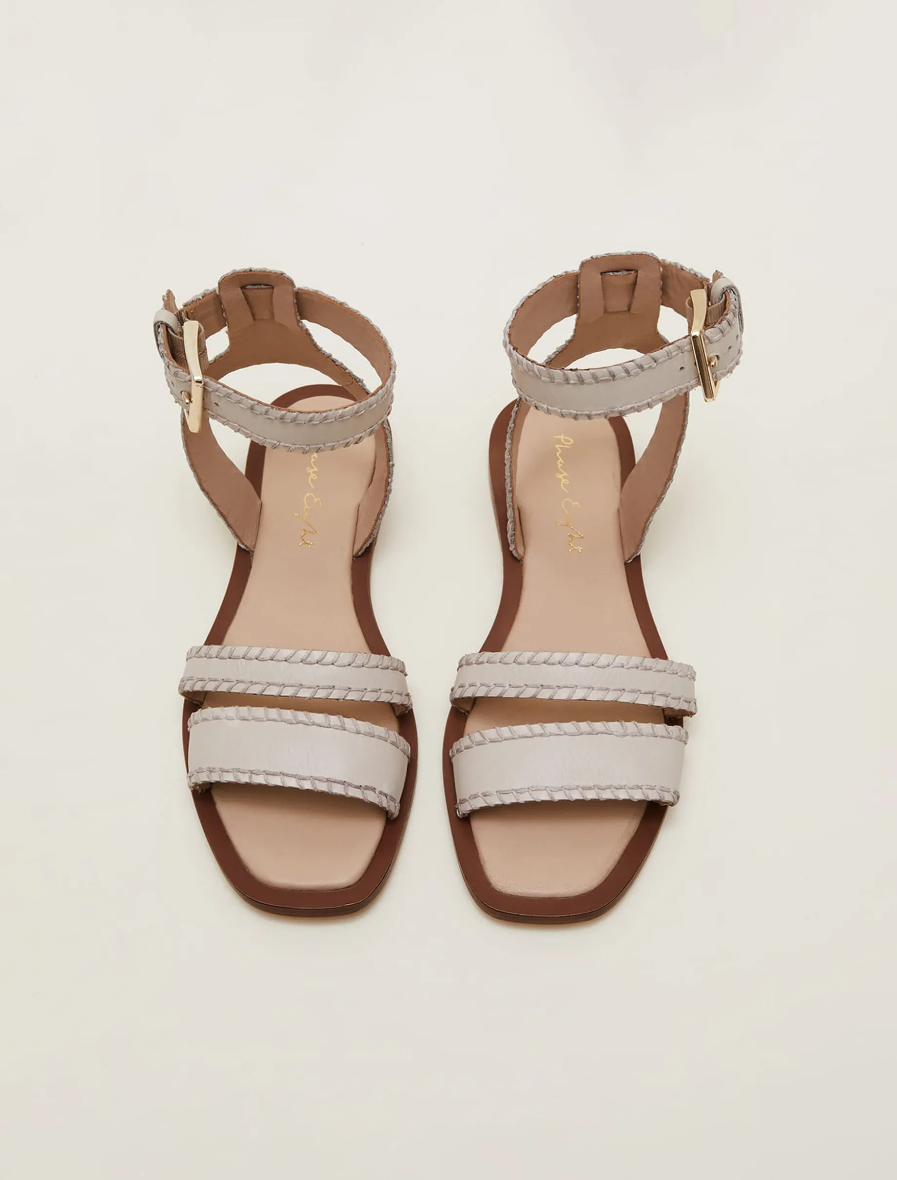 Leather Flat Sandals