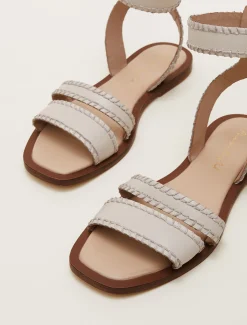 Leather Flat Sandals