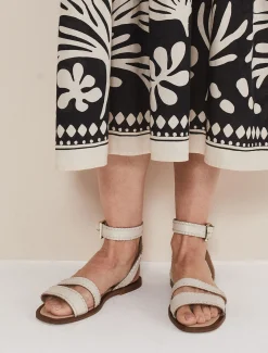 Leather Flat Sandals