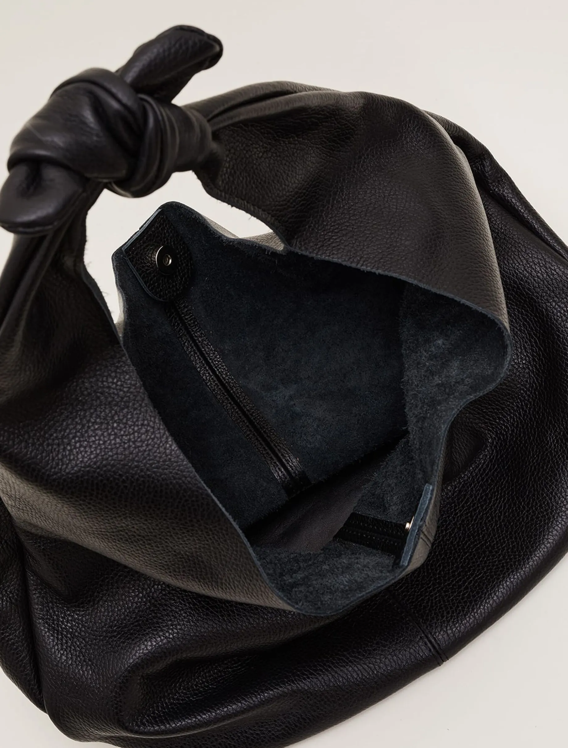 Leather Hobo Slouch Bag