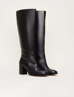 Leather Knee High Boots