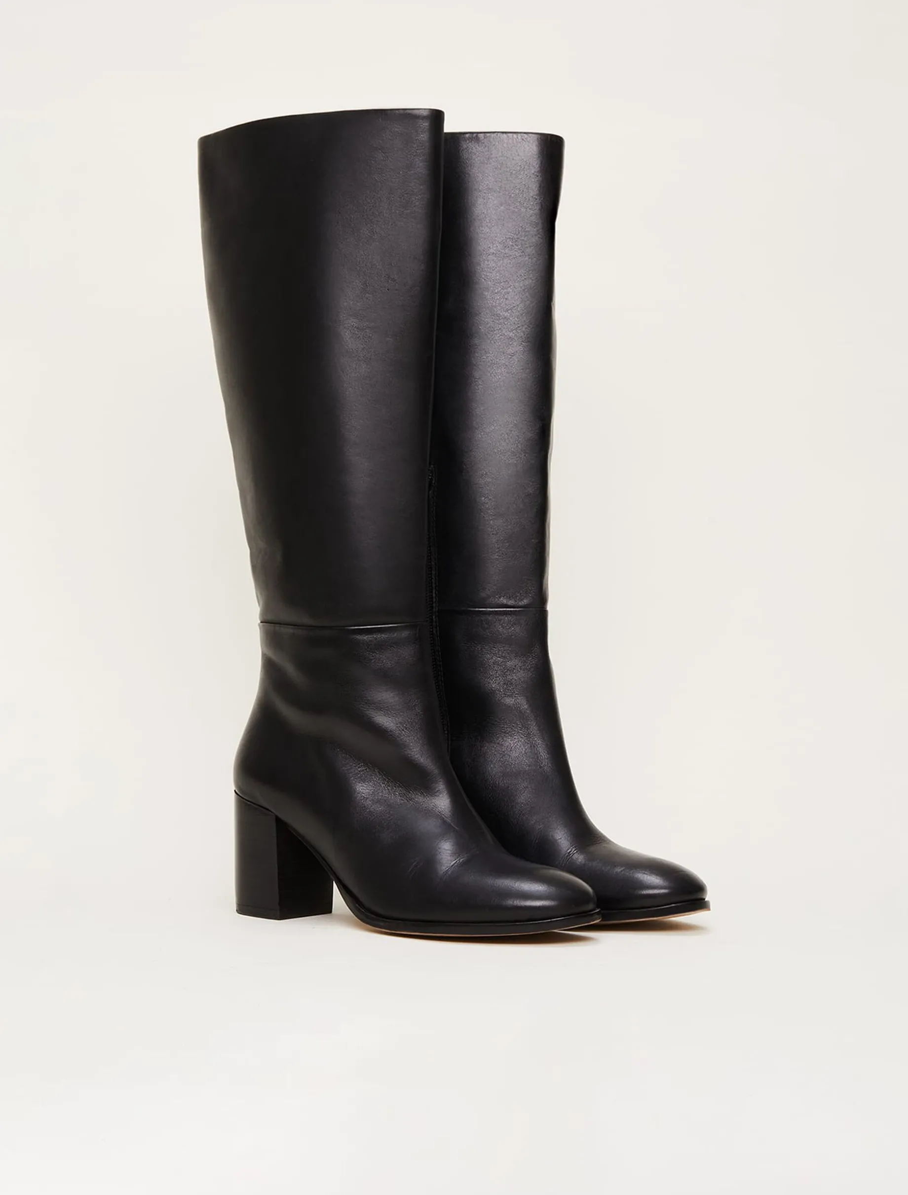 Leather Knee High Boots