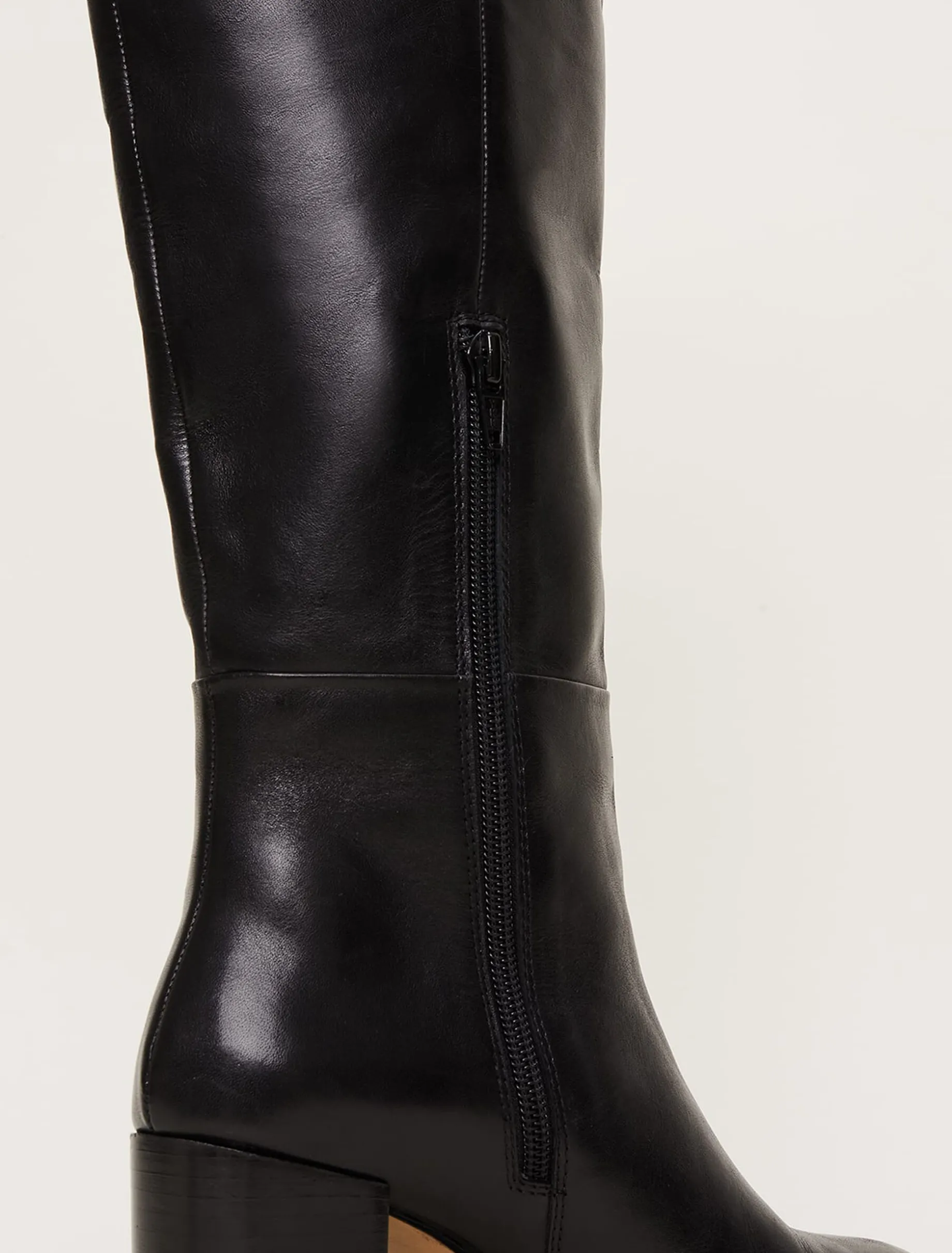 Leather Knee High Boots
