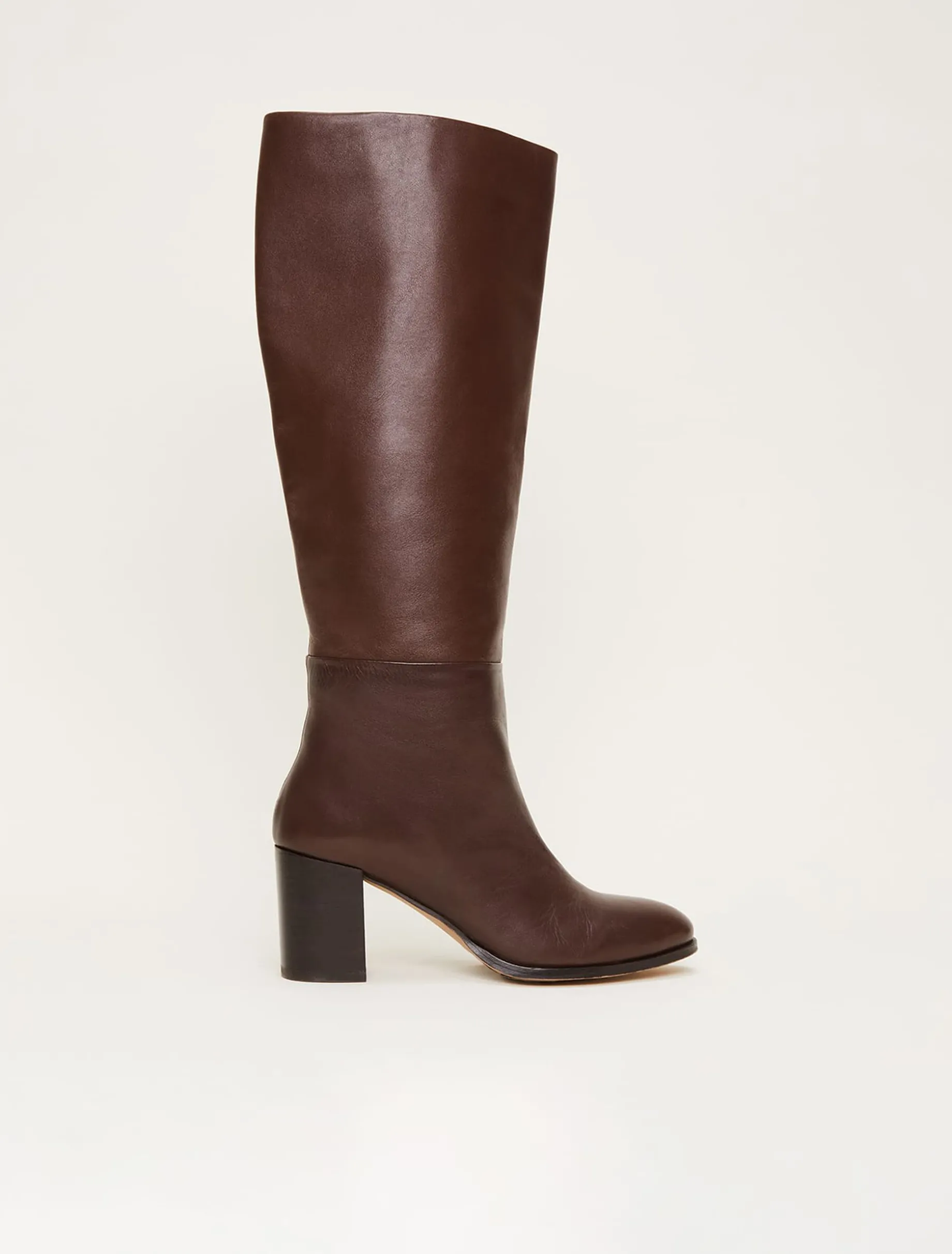 Leather Knee High Boots