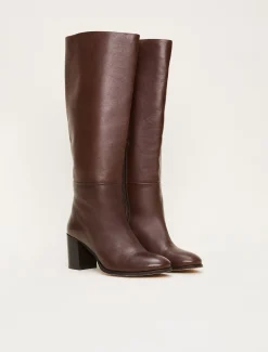 Leather Knee High Boots