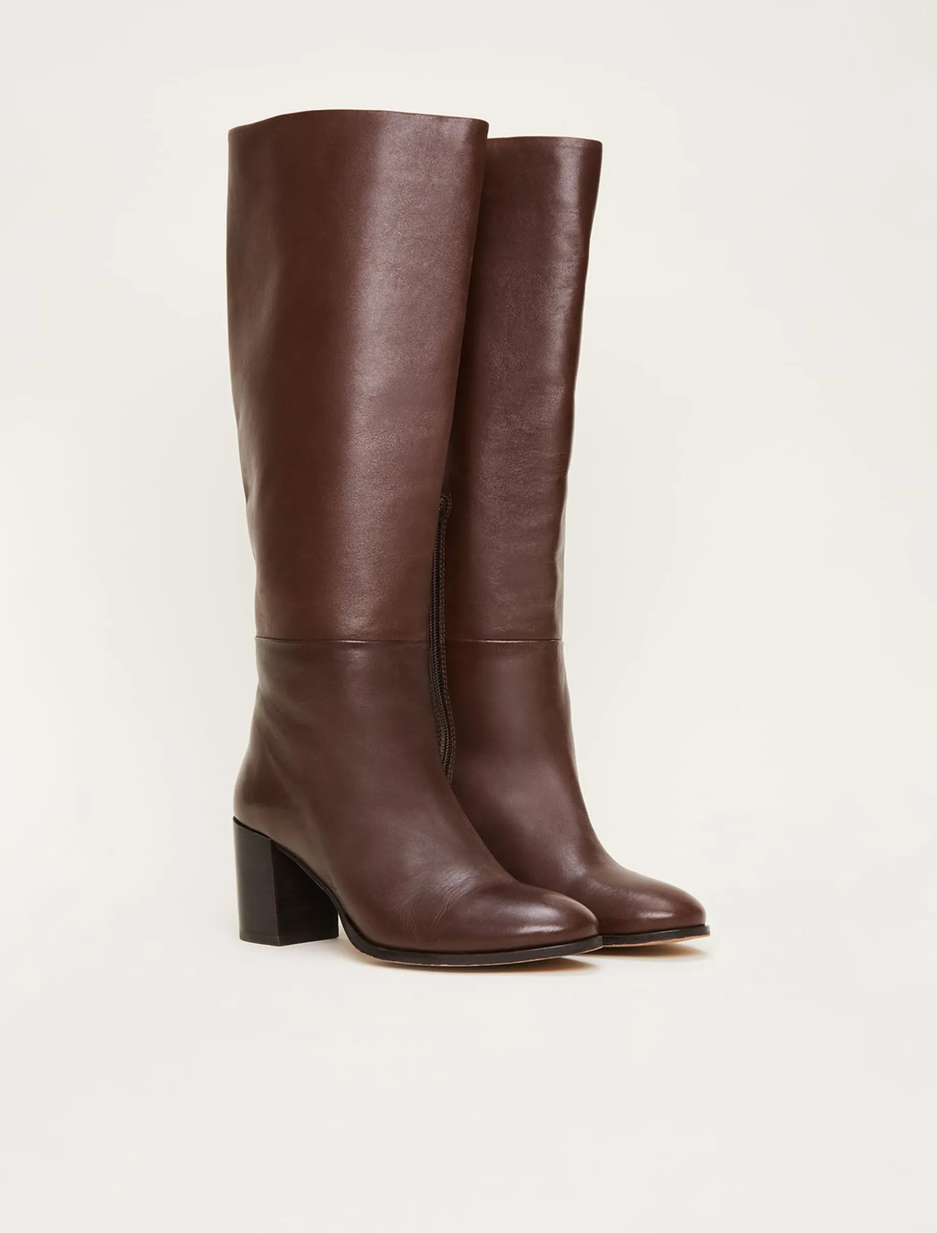 Leather Knee High Boots