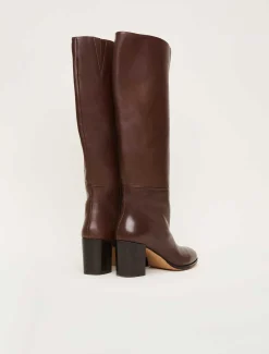 Leather Knee High Boots