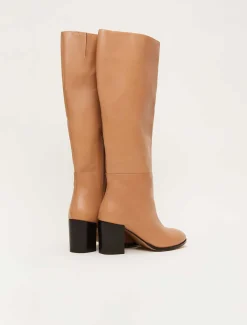 Leather Knee High Boots