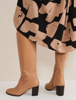 Leather Knee High Boots