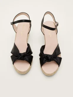 Leather Knot Espadrille