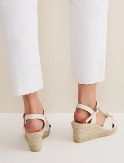 Leather Knot Front Espadrilles