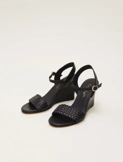 Leather Plait Strap Shoes