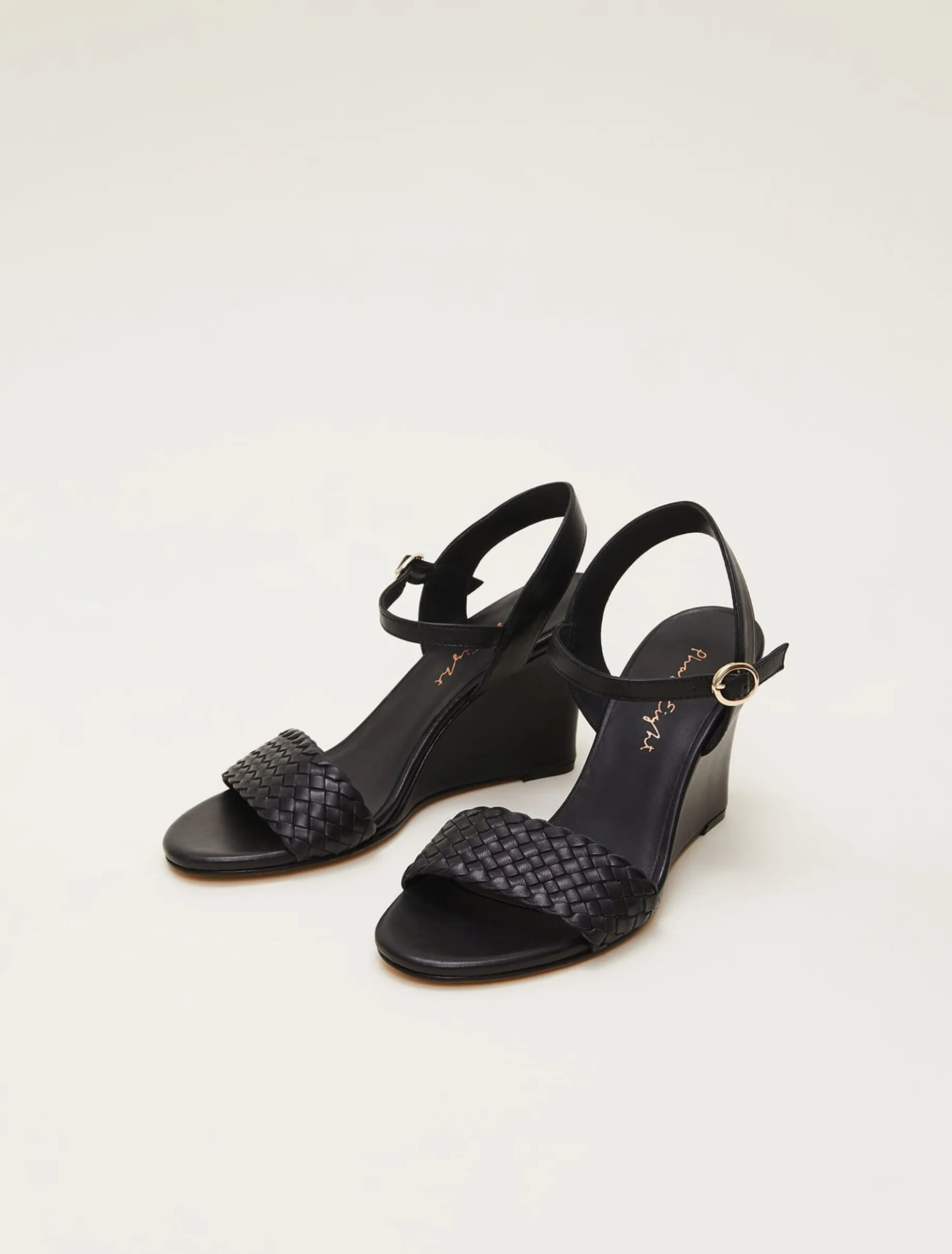Leather Plait Strap Shoes