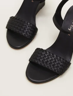 Leather Plait Strap Shoes