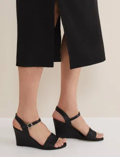 Leather Plait Strap Shoes