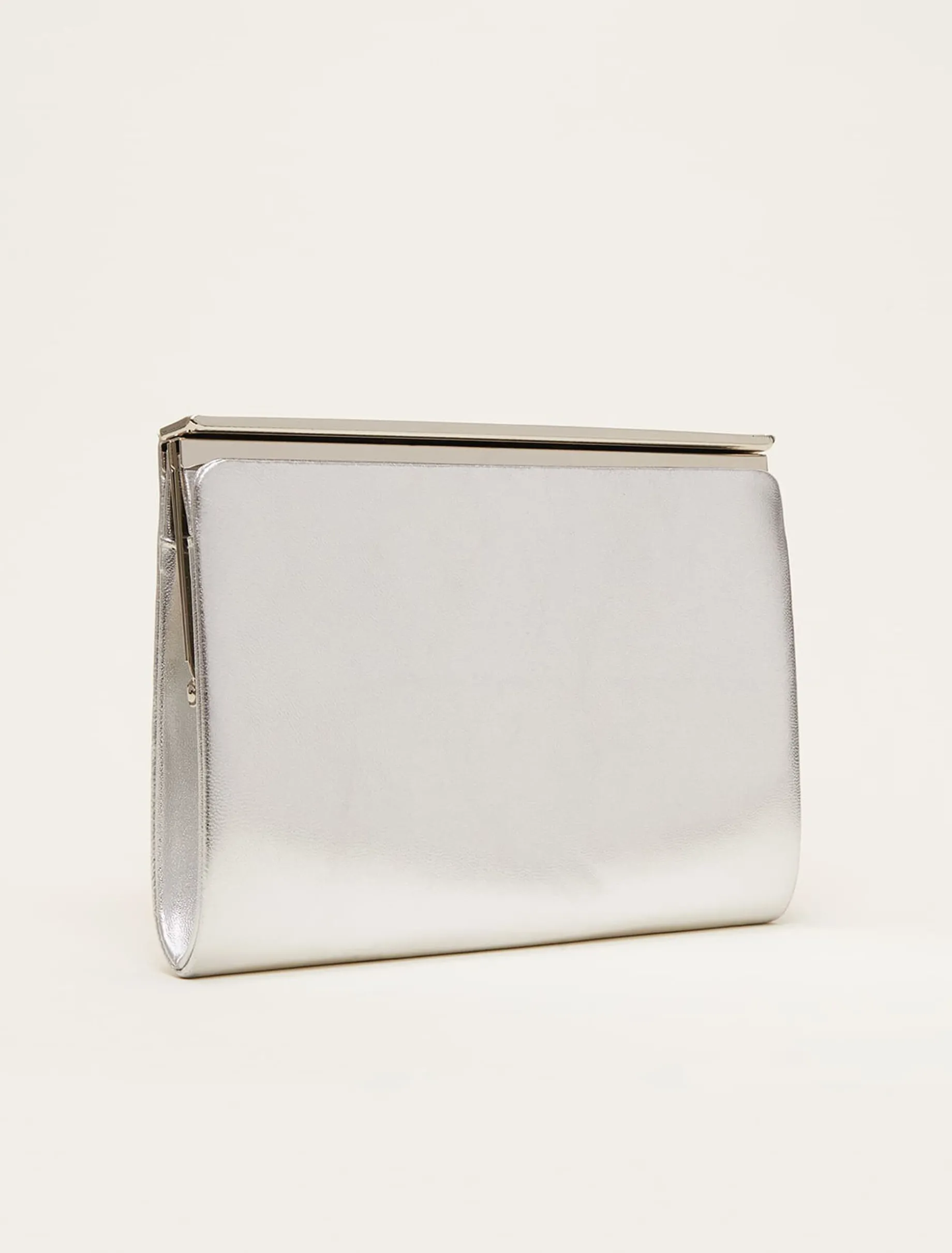 Leather Slim Clutch Bag