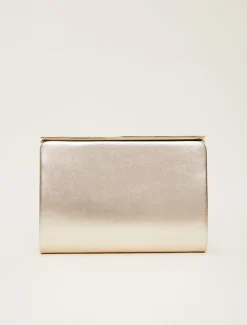 Leather Slim Clutch Bag