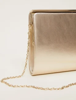 Leather Slim Clutch Bag