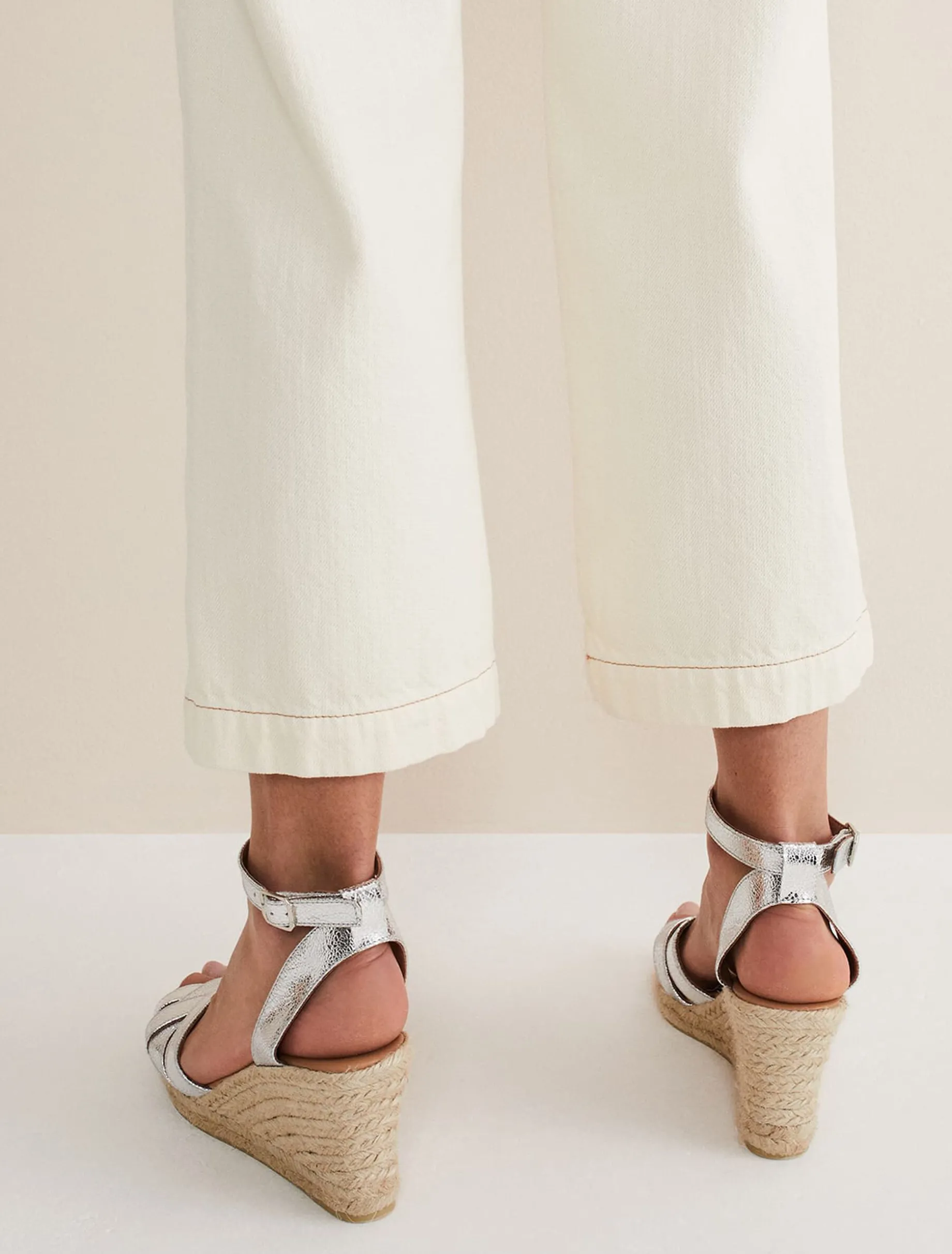 Leather Strappy Espadrilles