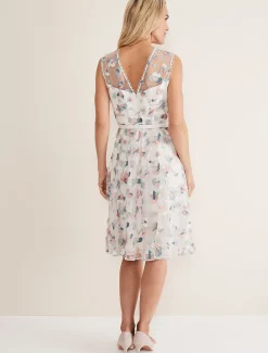 Leighton Floral Embroidered Midi Dress
