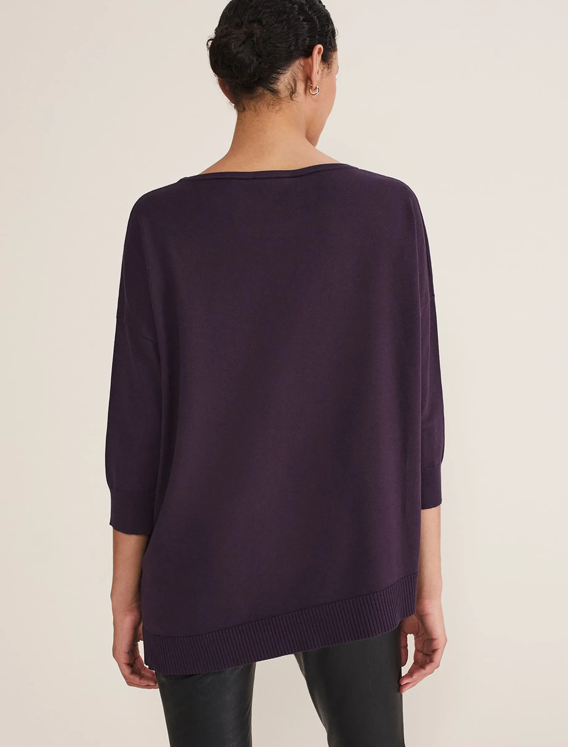 Leoni Asymmetric Button Trim Jumper