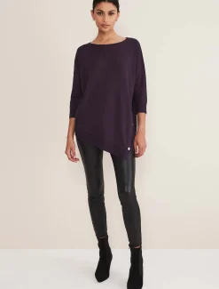 Leoni Asymmetric Button Trim Jumper